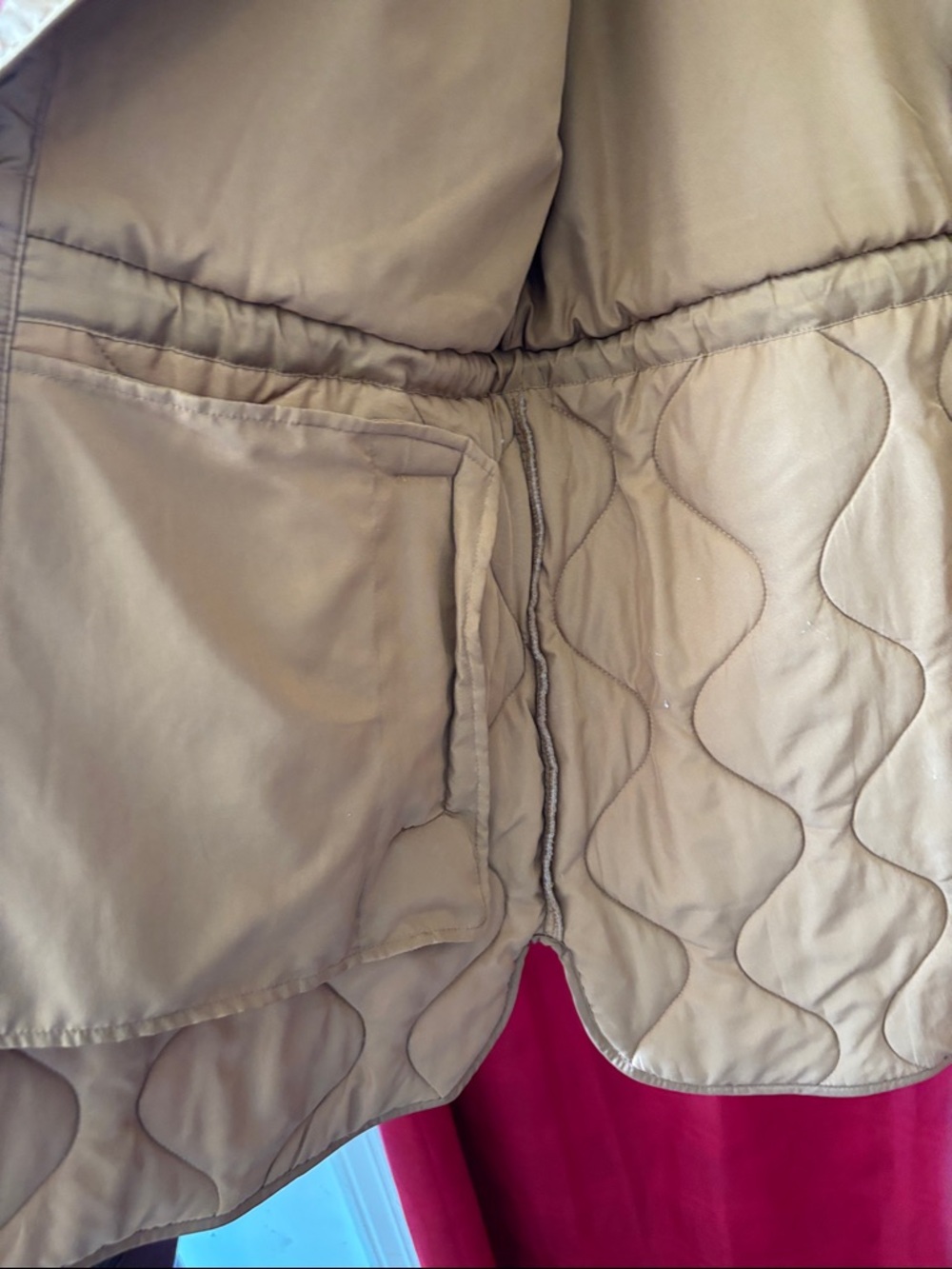 Old Navy Two-Tone Tan Sherpa & Quilted Jacket - Picture 8 of 13
